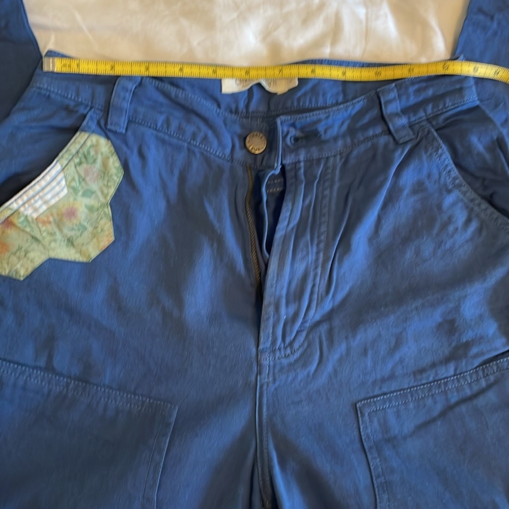 Christy Dawn Vibrant Blue Floral Trousers - Picture 10 of 11